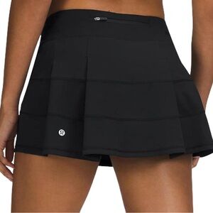 lululemon athletica Black Pace Rival Mid-Rise Short Skirt